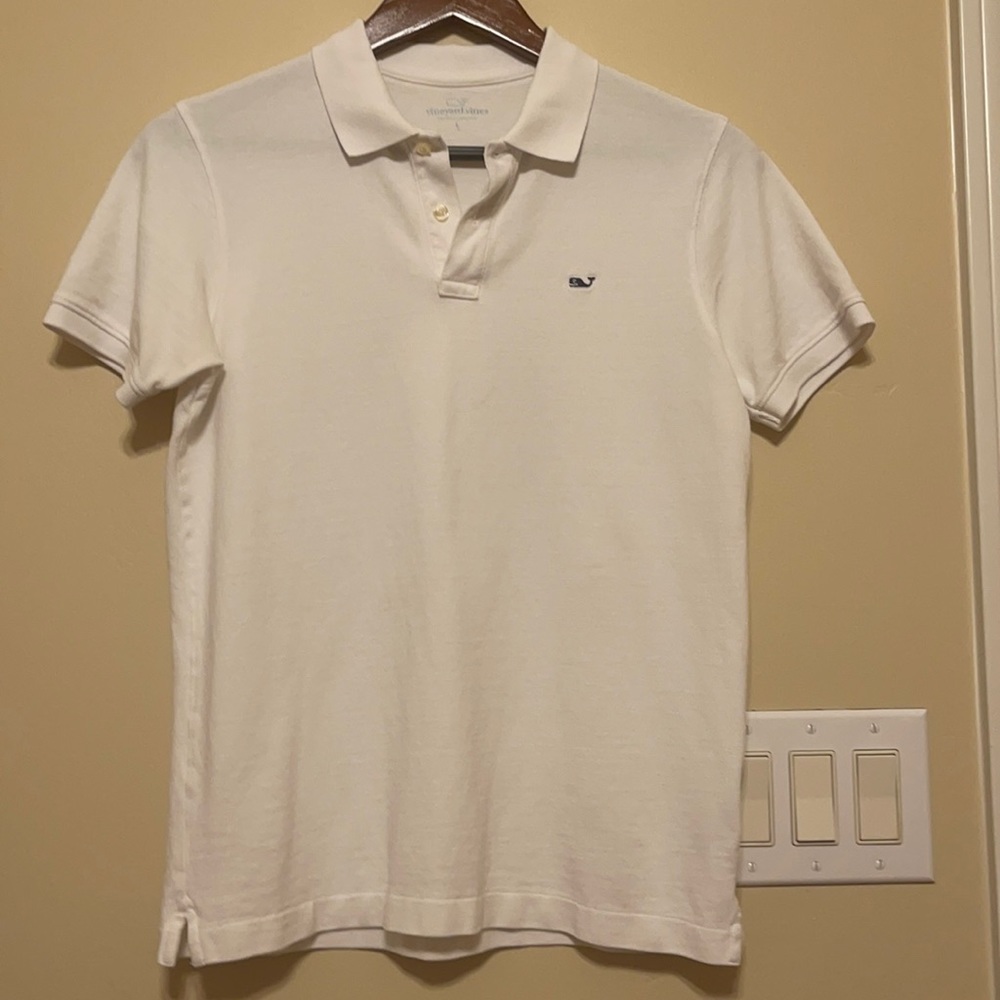 White Vineyard Vines polo size large (boys)